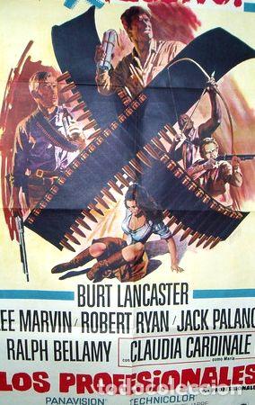 Medaglie tematiche: afiche orig de la pelicula los profesionales burt lancaster