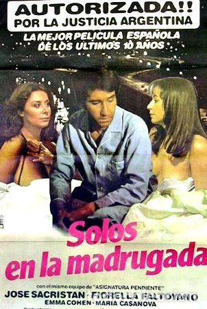 Medallas tem&aacute;ticas: afiche original de la pelicula solos en la madrugada