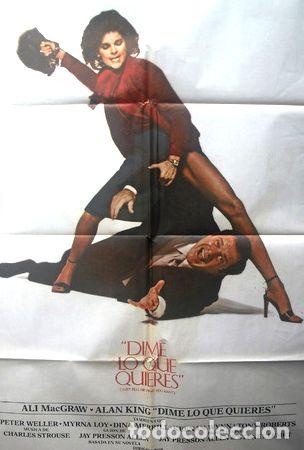 M&eacute;dailles th&eacute;matiques: afiche original de la pelicula dime lo que quieres