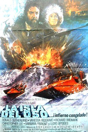 M&eacute;dailles th&eacute;matiques: afiche orig pelicula la isla del oso infierno congelado
