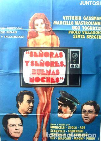 M&eacute;dailles th&eacute;matiques: afiche orig de la pelicula senoras y senores buenas noches