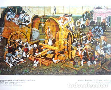 Medallas tem&aacute;ticas: un poster original de mural del subte d estacion 9 de julio