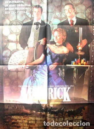 Medallas tem&aacute;ticas: afiche original de la pelicula maverick con mel gibson