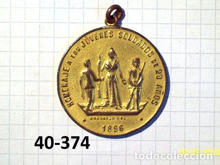 Medallas tem&aacute;ticas: medalla 1era conscripcion del ejercito argentino 1895 20 gr