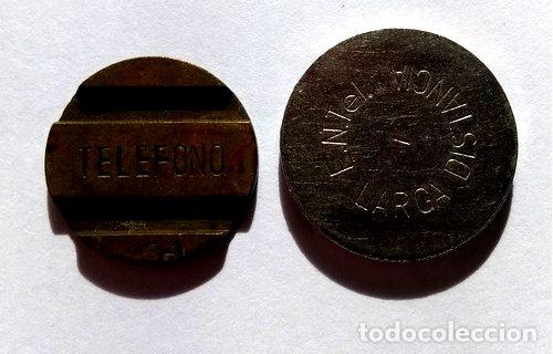 Medallas tem&aacute;ticas: cospeles telefono entel local ld