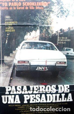 Medallas tem&aacute;ticas: afiche original de la pelicula pasajeros de una pesadilla