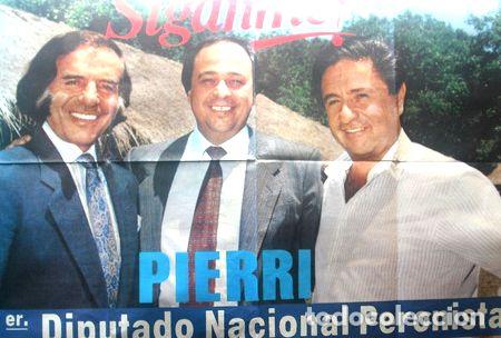 Medallas tem&aacute;ticas: afiche politico 1995 menem duhalde pierri 1er diputado nac