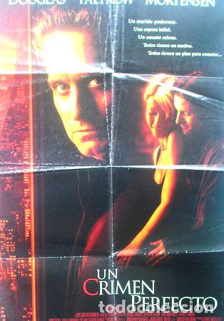 Medallas tem&aacute;ticas: afiche original de la pelicula un crimen perfecto