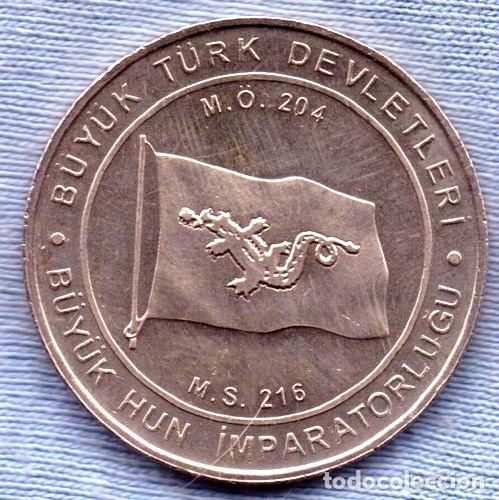 Medaglie tematiche: turquia 1 kurus 2015 imperio xiongnu 216