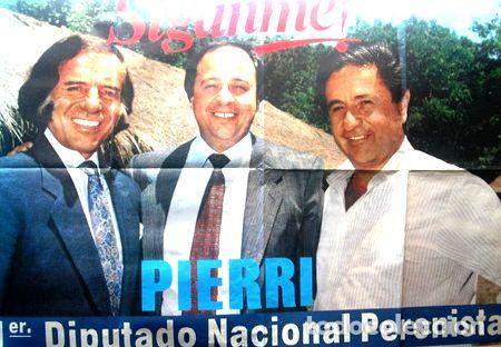 M&eacute;dailles th&eacute;matiques: afiche politico 1995 menem duhalde pierri dip siganme