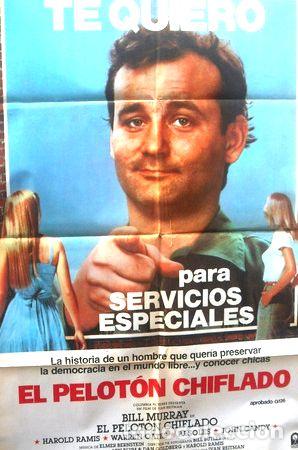 Medaglie tematiche: afiche original de la pelicula el peloton chiflado b murray