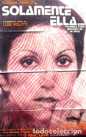 M&eacute;dailles th&eacute;matiques: afiche original de la pelicula solamente ella susana rinaldi