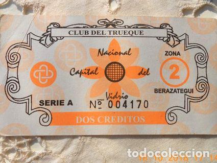 Medaglie tematiche: bono club del trueque valor dos creditos berazategui 4170