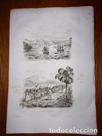 Medaglie tematiche: caribe 6 grabados de costumbres originales de dorbigny