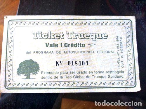 Medaglie tematiche: ticket trueque vale 1 credito f