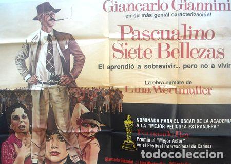 M&eacute;dailles th&eacute;matiques: afiche original de la pelicula pascualino siete bellezas
