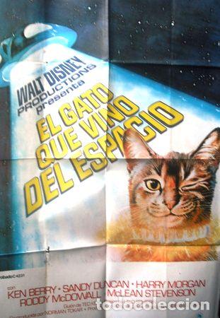 M&eacute;dailles th&eacute;matiques: afiche original de la pelicula el gato que vino del espacio