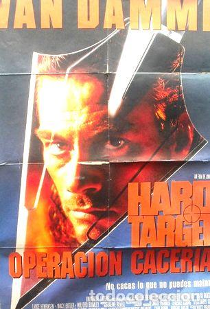 M&eacute;dailles th&eacute;matiques: afiche orig de la pelicula operacion caceria hard target