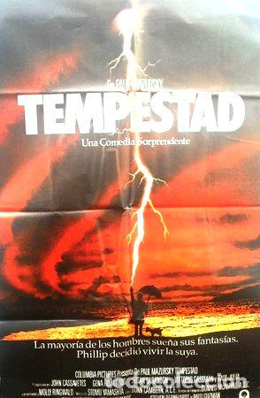 M&eacute;dailles th&eacute;matiques: afiche original de la pelicula tempestad de paul mazursky