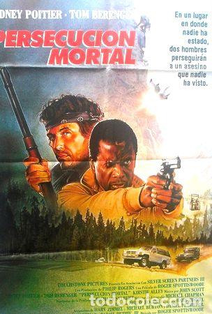 Medallas tem&aacute;ticas: afiche original de la pelicula persecusion mortal - Foto 1