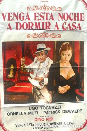 M&eacute;dailles th&eacute;matiques: afiche orig de la pelicula venga esta noche a dormir a casa