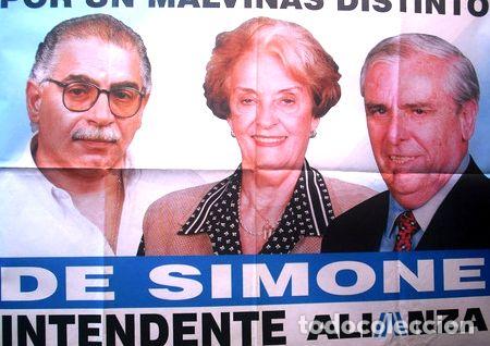 Medaglie tematiche: afiche politico 1999 alianza graciela fernandez meijide