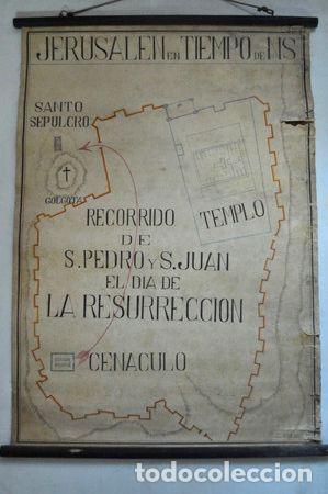 Medaglie tematiche: mapa tela jerusalen tiempo ns resurreccion sepulcro