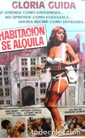 M&eacute;dailles th&eacute;matiques: afiche original pelicula habitacion se alquila gloria guida