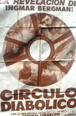 M&eacute;dailles th&eacute;matiques: afiche orig de la pelicula circulo diabolico igmar bergman