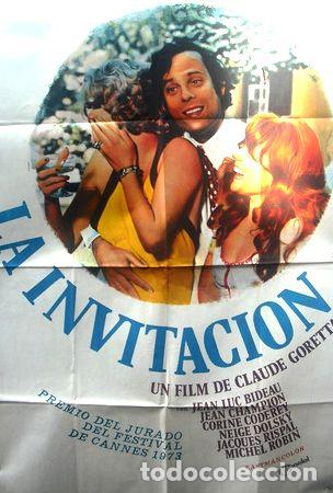 M&eacute;dailles th&eacute;matiques: afiche orig de la pelicula la invitacion de claude goretta