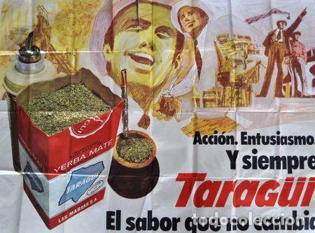 M&eacute;dailles th&eacute;matiques: publicidad yerba mate taragui sabor no cambia afiche poster