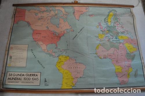 M&eacute;dailles th&eacute;matiques: mapa politico entelado 2da guerra mundial occidente peuser