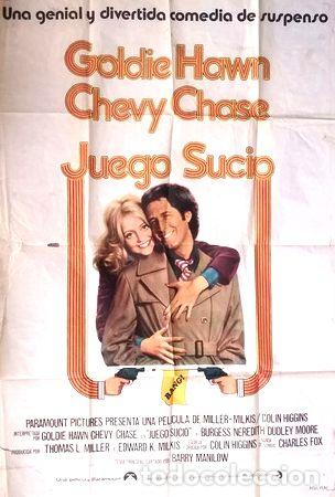 M&eacute;dailles th&eacute;matiques: afiche de cine original foul play juego sucio 1978