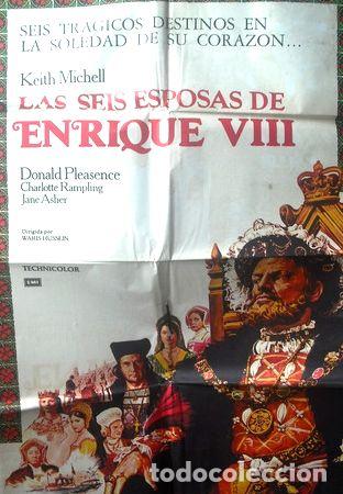 Thematic medals: afiche orig de la pelicula las seis esposas de enrique viii