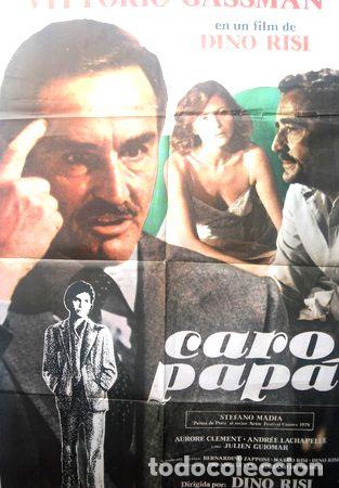 Thematic medals: afiche orig de la pelicula caro papa con vittorio gassman