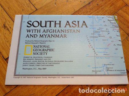 Medaglie tematiche: south asia with afghanistan and myanmar national geographic