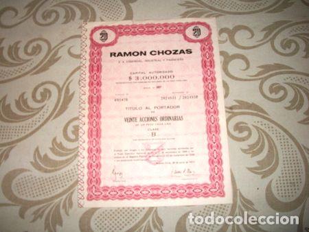 Medaglie tematiche: ramon chozas titulo de 20 acciones