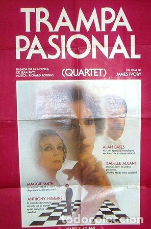 M&eacute;dailles th&eacute;matiques: afiche original de la pelicula trampa pasional quartet