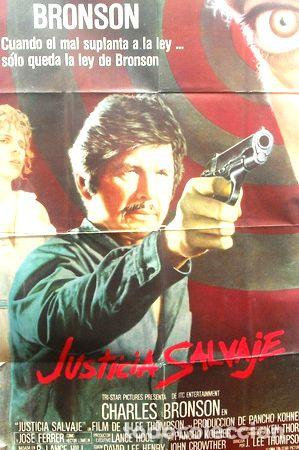 M&eacute;dailles th&eacute;matiques: afiche orig pelicula justicia salvaje con charles bronson