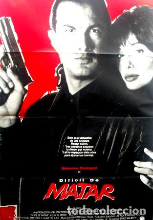 M&eacute;dailles th&eacute;matiques: afiche orig de la pelicula dificil de matar steven seagal