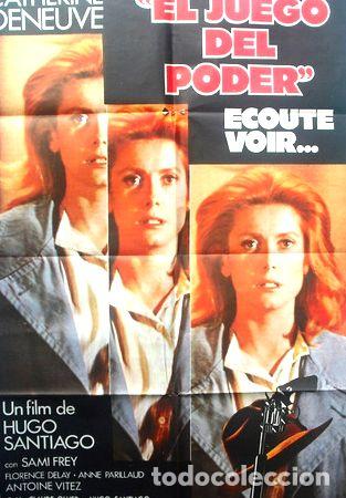Medallas tem&aacute;ticas: afiche original de la pelicula el juego del poder c deneuve - Foto 1