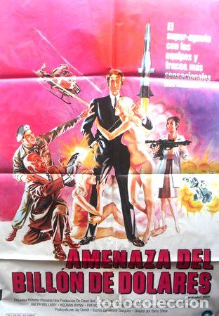 M&eacute;dailles th&eacute;matiques: afiche orig de la pelicula amenaza del billon de dolares