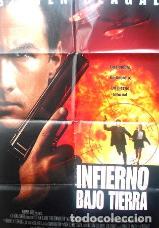 Medalhas tem&aacute;ticas: afiche orig pelicula infierno bajo tierra con steven seagal