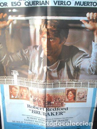 Medalhas tem&aacute;ticas: afiche original de la pelicula brubaker con robert redford