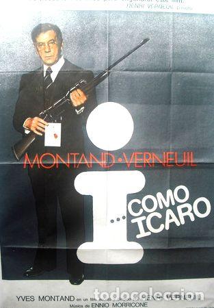 Medalhas tem&aacute;ticas: afiche original de la pelicula i como icaro c yves montand