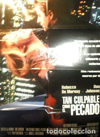 Medalhas tem&aacute;ticas: afiche original de la pelicula tan culpable como el pecado