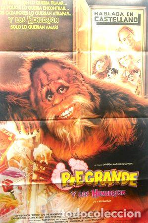 Medalhas tem&aacute;ticas: afiche original de la pelicula pie grande y los henderson