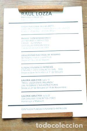 Thematische Medaillen: afiche raul lozza pinturas concretas fna 1993 arte