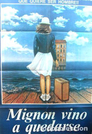 Thematische Medaillen: afiche original de la pelicula mignon vino a quedarse