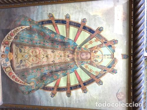 Thematische Medaillen: antigua lamina virgen la casa de honduras 2931